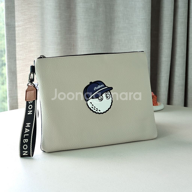 말본 골프 클러치백 가방 베이지--1