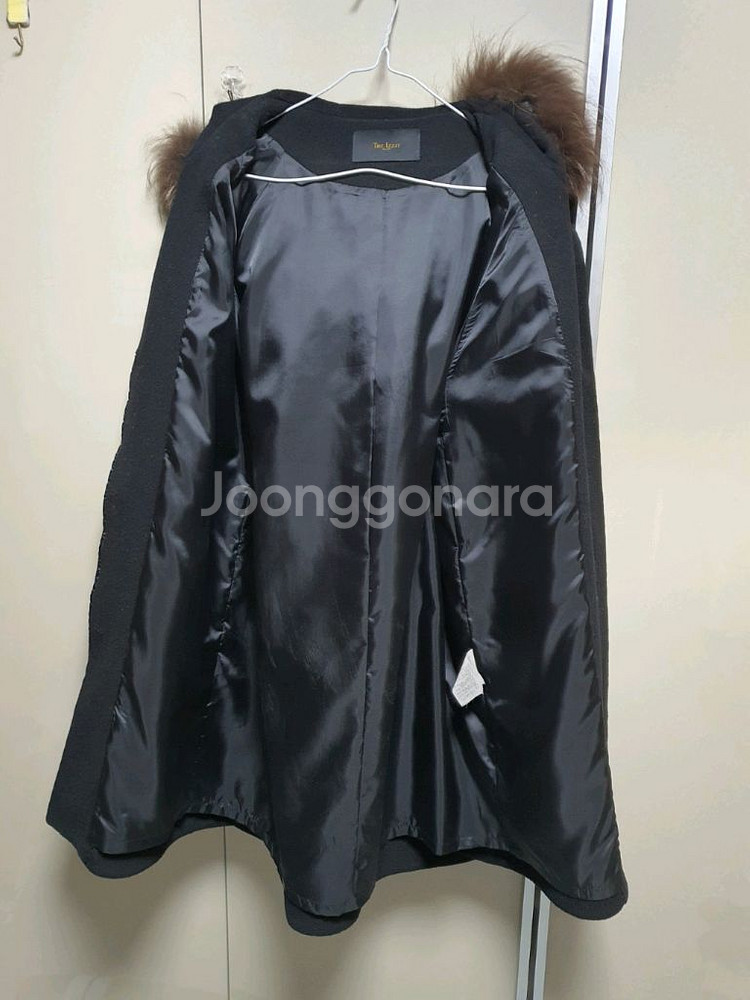 더아이잗 라쿤퍼 후드 울캐시미어 코트(66)무배2만원--3