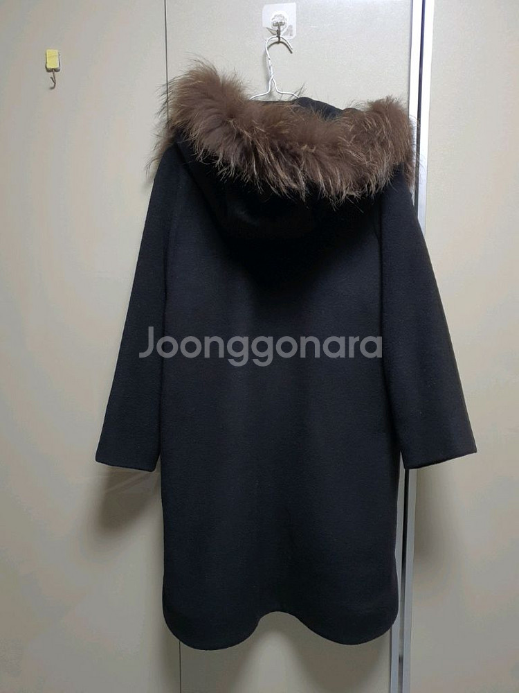 더아이잗 라쿤퍼 후드 울캐시미어 코트(66)무배2만원--4