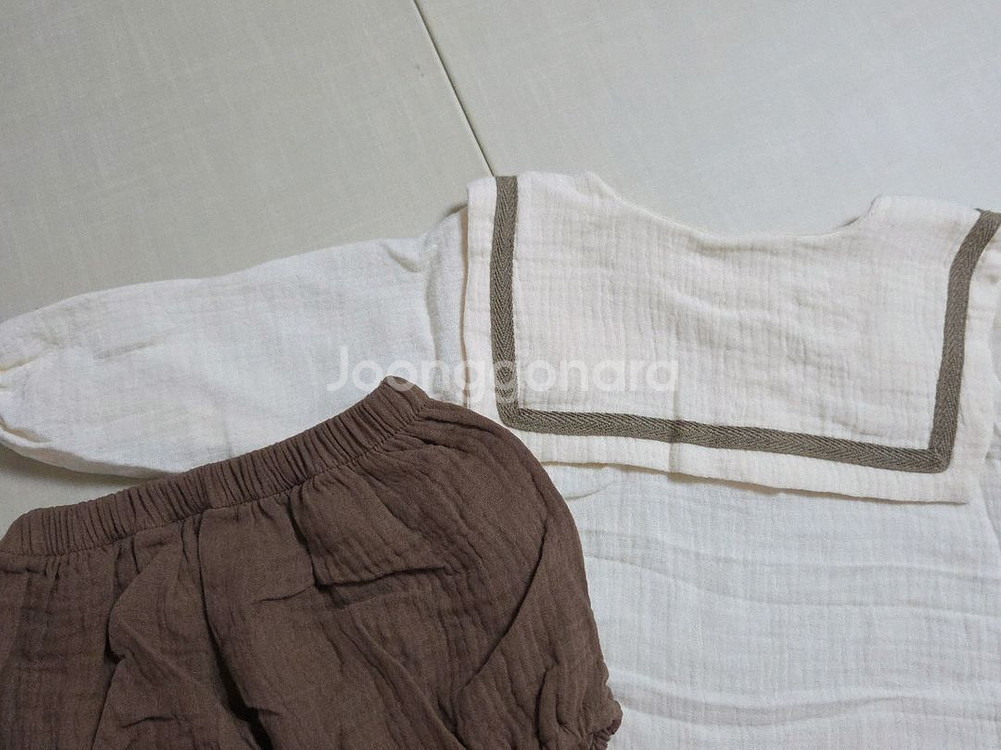 (새상품) 아기 유아 카라상하복 외출복세트 80사이즈--1