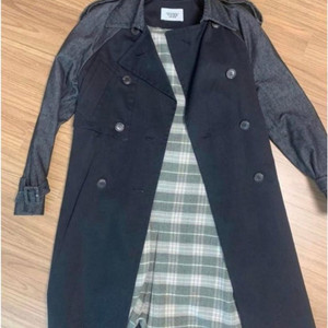 쟈니해잇재즈 블랙 데님 트렌치