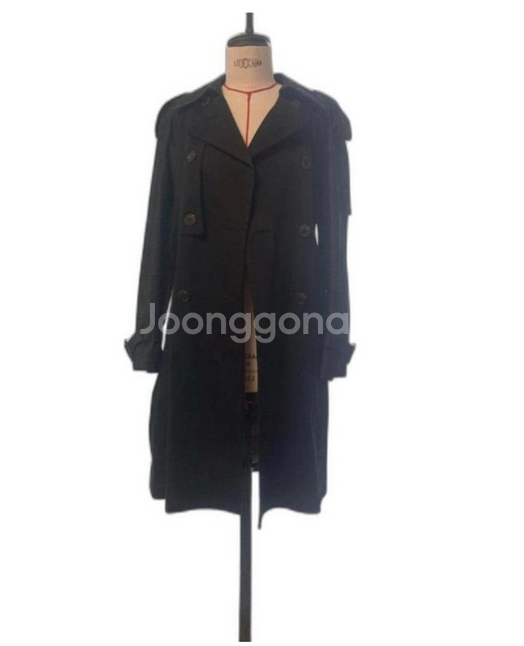 쟈니해잇재즈 블랙 데님 트렌치--1