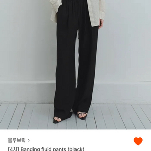 블루브릭 banding fluid pants 블랙
