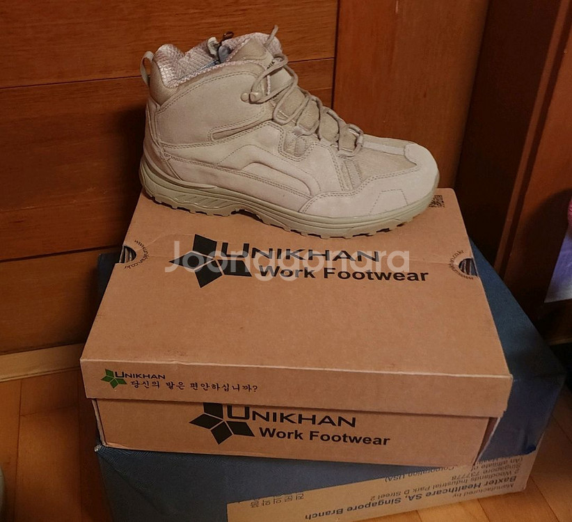 유니칸 가죽 275 290 안전화 새상품 운동화 등산화--0