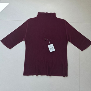 플리츠플리즈 미스트 와인색 반목탑 3사이즈