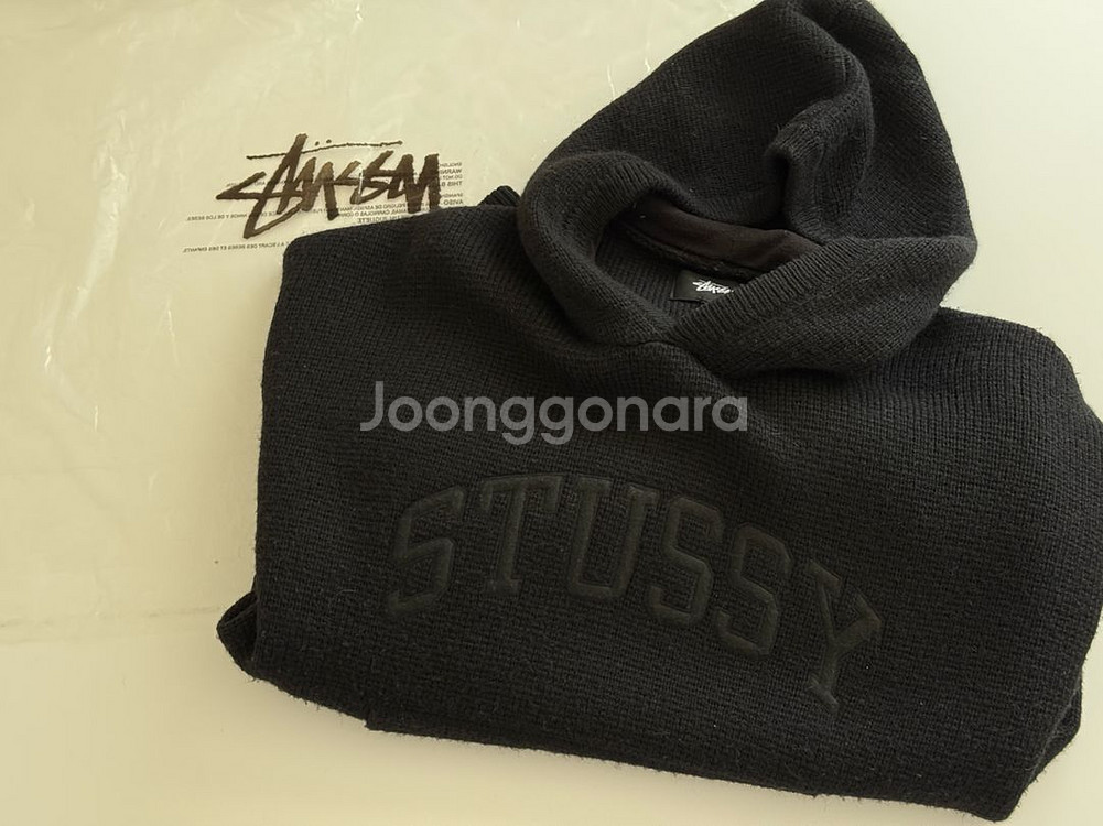Stussy 스투시 니트 후드티 패치 후드티--0
