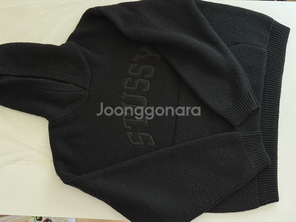 Stussy 스투시 니트 후드티 패치 후드티--2
