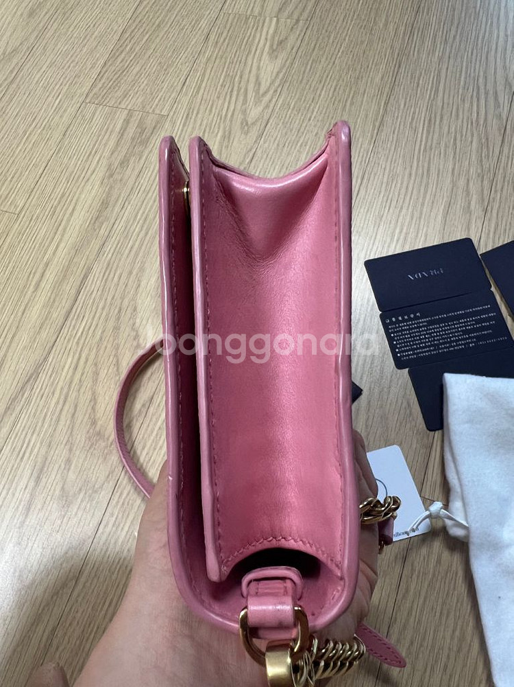 프라다 사피아노 가죽숄더백--5