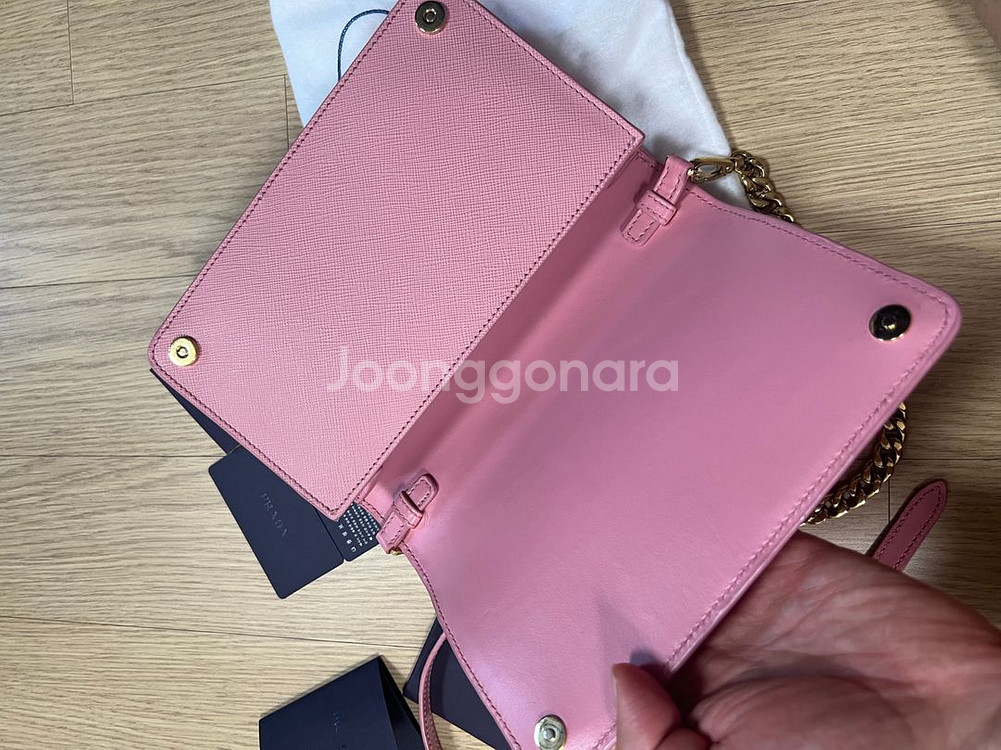 프라다 사피아노 가죽숄더백--6