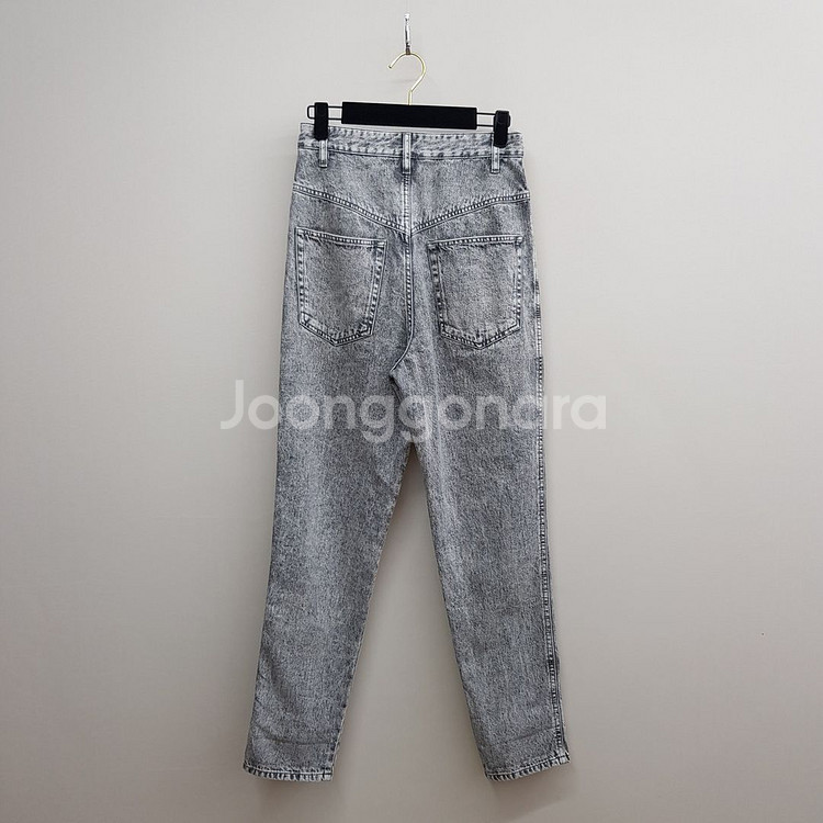 이자벨마랑 2021 애시드워싱 하이웨이스트 데님 팬츠--3