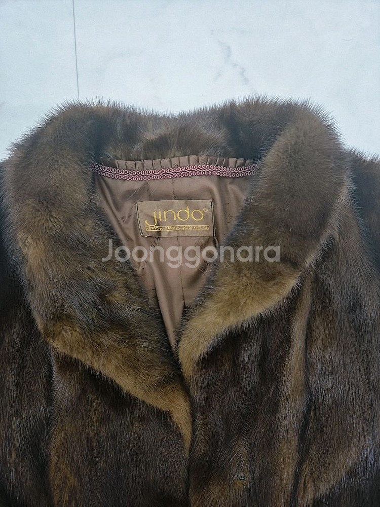 <진도>천연 모피코트--4