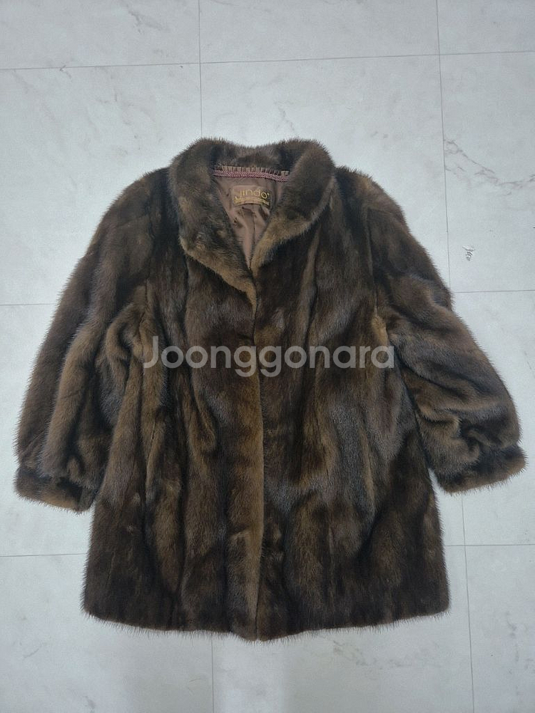 <진도>천연 모피코트--3