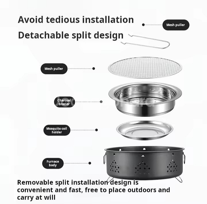 7할인중[빠른배송]캠핑버너 캠핑화로대 캠핑바베큐그릴--4