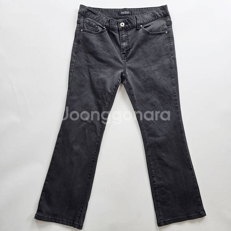 게스 청바지 부츠컷 흑청 스판 사이즈30 R2502--0