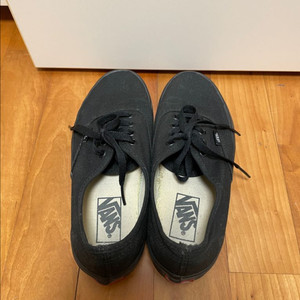 반스 어센틱 올블랙 235