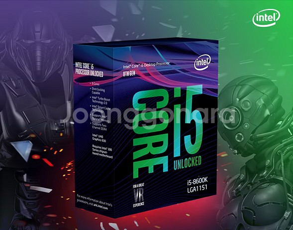 인텔 코어 i5 8600K CPU 커피레이크 정품--5