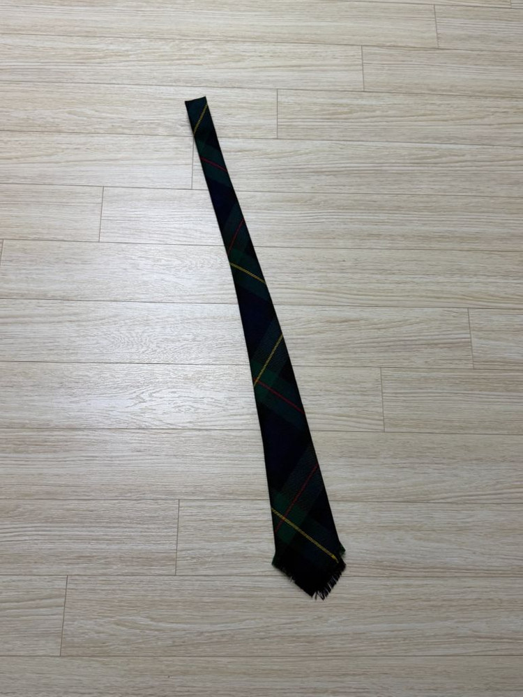 폴로 빈티지 스타일 타탄 울 넥타이 이미지
