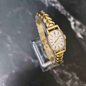 오메가 드빌 올금장 여성 수동태엽식 메탈 시계/SWIS