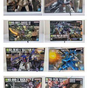 반다이 건담 hg,hguc,빌드 시리즈별 건프라 팝니