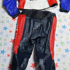 가격다운 투피스 오토바이 가죽 슈트(레드+블루+화이트)