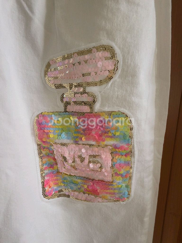 스팽글 스크래치 장식 특이한 바지(통통77까지 추천)--6