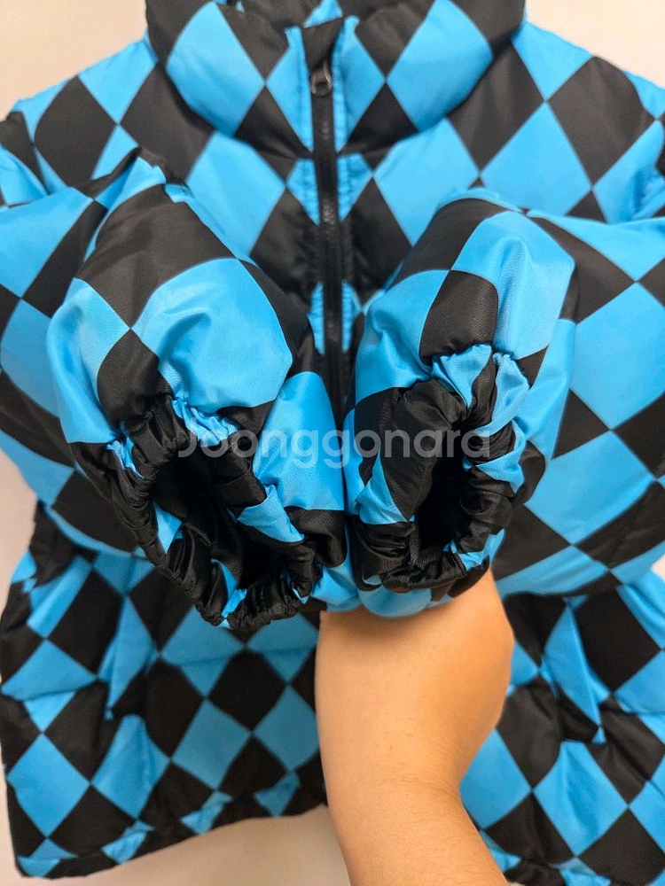 히로 체커 패딩 130--4