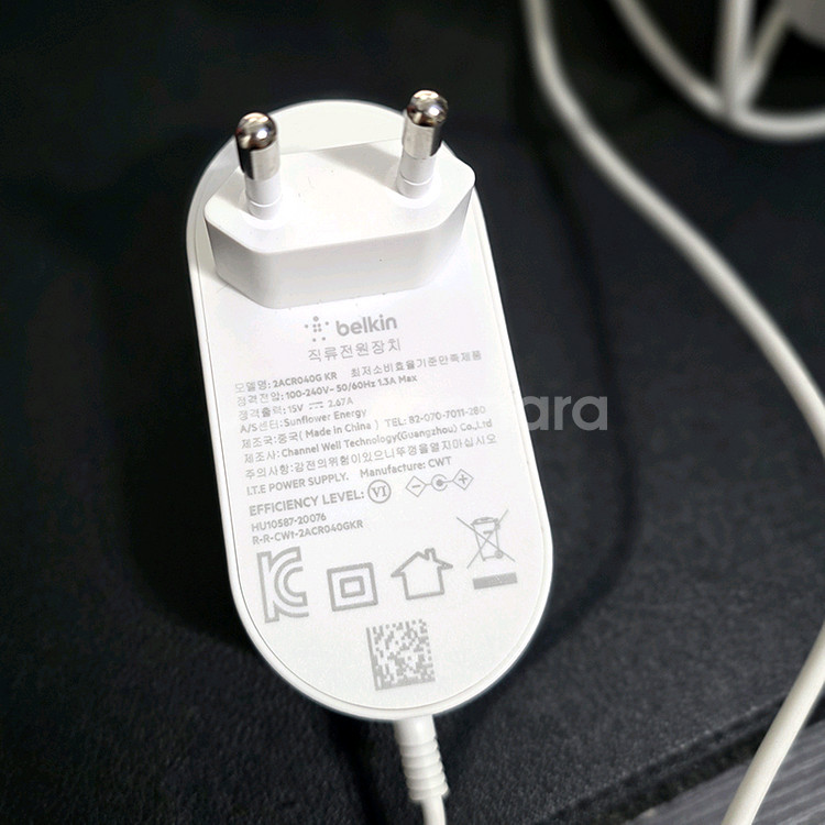 벨킨 3in1 맥세이프 무선충전기, WIZ017KR--8