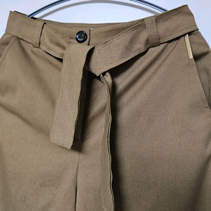 미사용 24FW 한섬 MINE 벨트 포인트 면바지