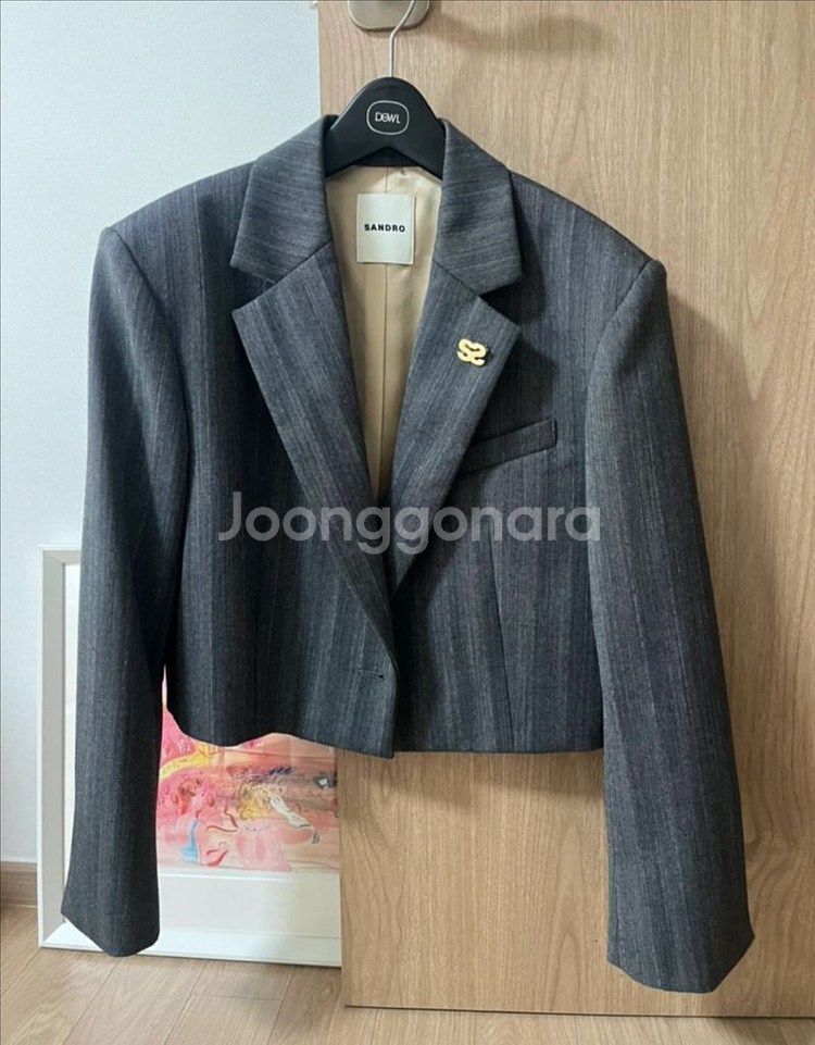 산드로 크롭 자켓 36사이즈(S~M)--0