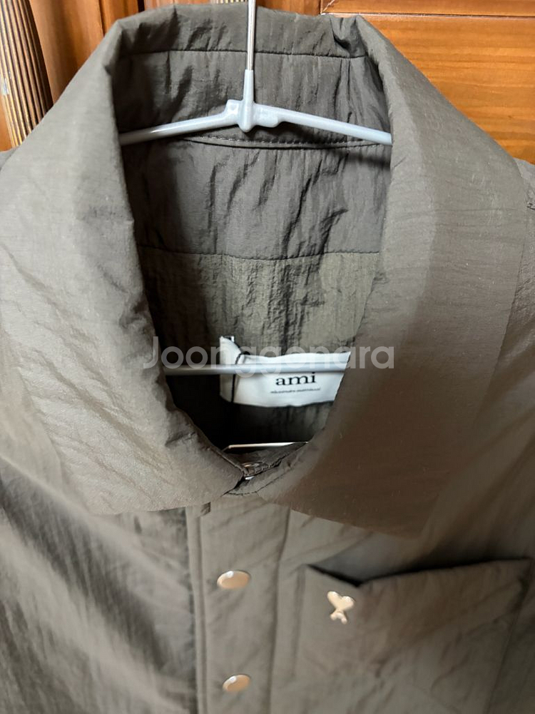 아미 스몰로고 패딩셔츠 s--3