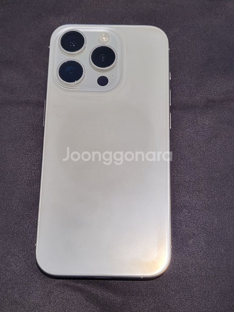 (애플케어+)아이폰 15프로 256GB 화이트티타늄 판--1