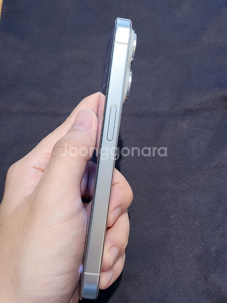 (애플케어+)아이폰 15프로 256GB 화이트티타늄 판--5