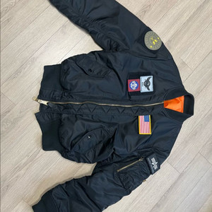 알파인더스트리 MA-1 블랙 양면타입