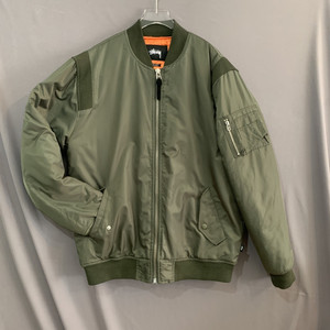 L STUSSY 스투시 MA-1 블루종 항공 자켓