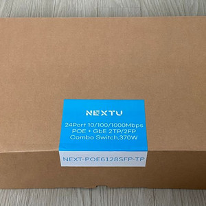 스위칭허브 24포트 NEXT-POE6128SFP-TP