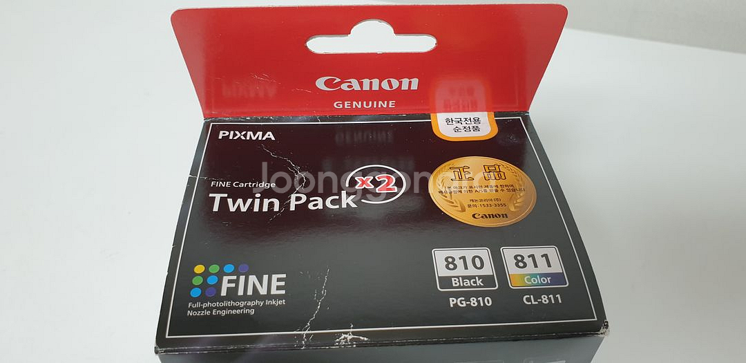 캐논 픽스마 트윈팩 잉크(PG810, CL811) 세트--1