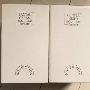 새상품 논픽션 상탈크림 젠틀나잇 향수 100ml