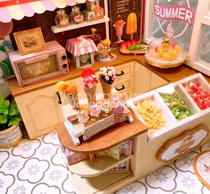 [38번] DIY 미니어처하우스 완성품 (LED)--3