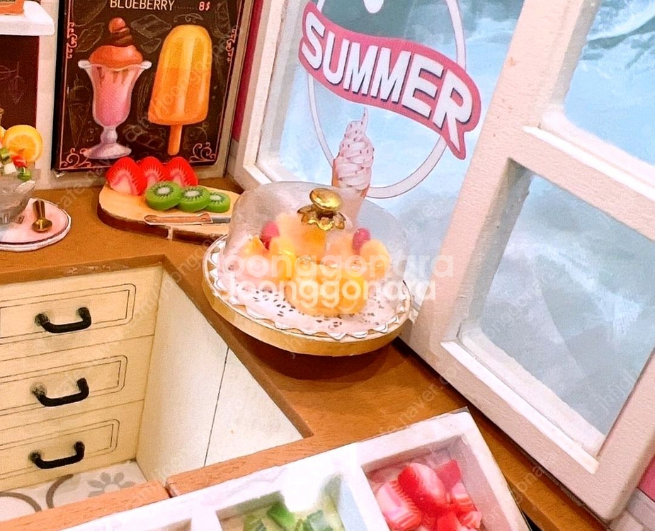 [38번] DIY 미니어처하우스 완성품 (LED)--6