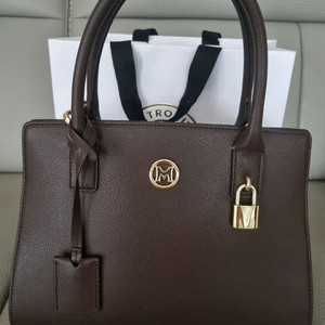 메트로시티 브라운 토트백