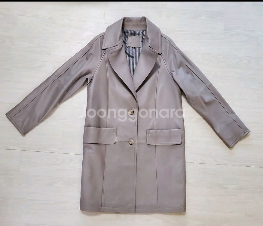 로보 / 천연 양가죽코트 / 그레이 /M(새제품)--0