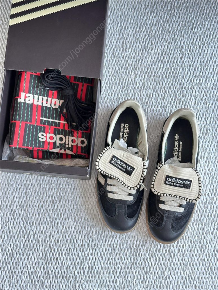 아디다스 x 웨일스 보너 포니 토널 삼바 코어 블랙 크--1