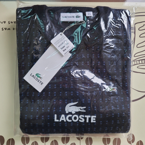 lacoste dot 사각 긴팔스웨터