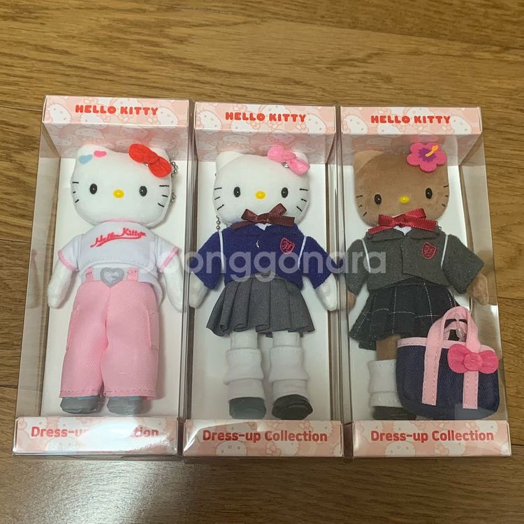 헬로키티50주년 드업키 3종 일괄+헬로키티 뱃지--2