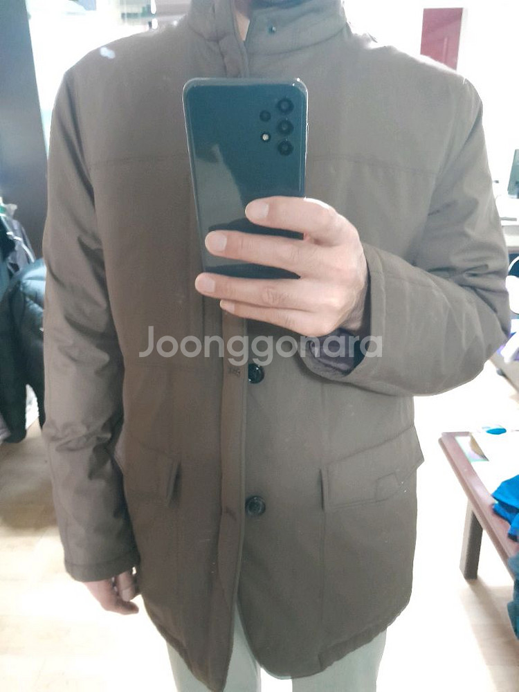 남성105사이즈헤지스경량다운패딩자켓--9