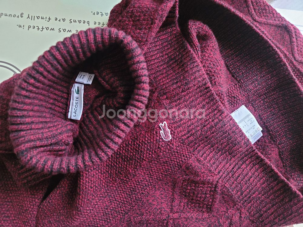 lacoste 터틀넥 긴팔 스웨터--3