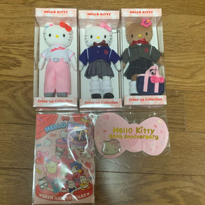 헬로키티50주년 드업키 3종 일괄+헬로키티 뱃지
