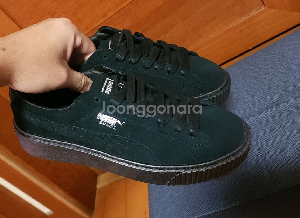 푸마 가죽 250 새상품 운동화 로퍼 스니커즈--1