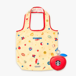 스타벅스 그로서리 마켓 애플 파우치 폴더블 백
