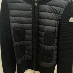 몽클레어 여성 니트 패딩 집업 새상품